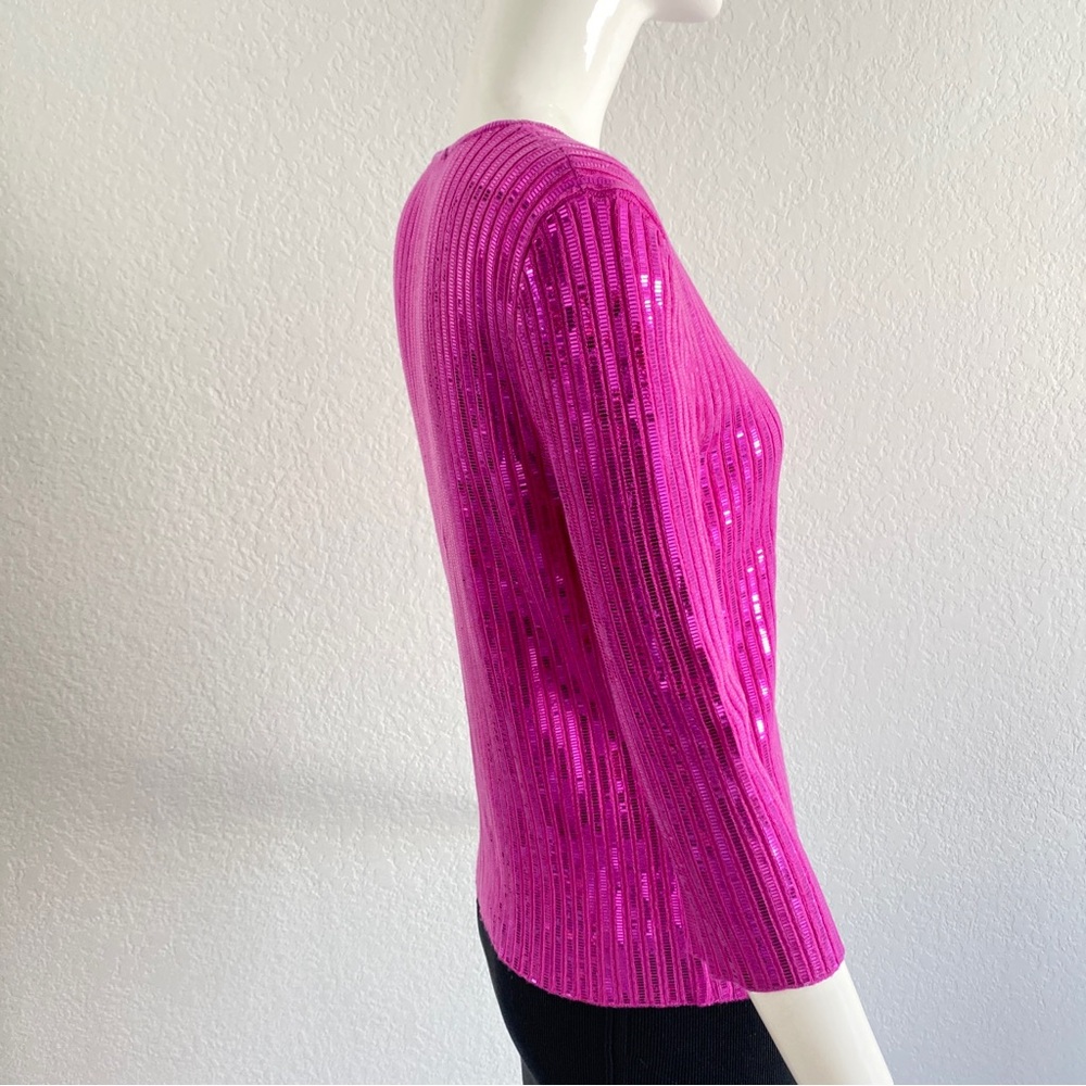 St. John sequin embellished sweater - Picture 4 of 7